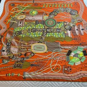 Hermes Shawl Laboratoire Du Temps by Pierre Marie